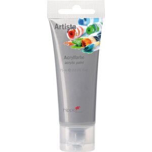 Acrylfarbe, silber, 75 ml
