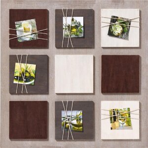 Рамка для галереи La Casa коричневая для 6 фотографий 8x8 см