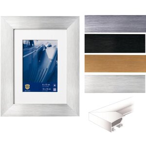 Алюминиевая фоторамка Henzo Luzern со скошенным срезом passe-partout