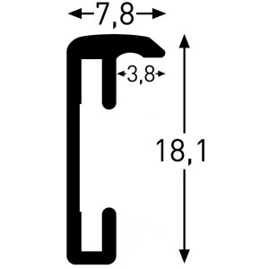 Nielsen Accent алюминиевая рамка для картин от 10x15 см до 70x100 см