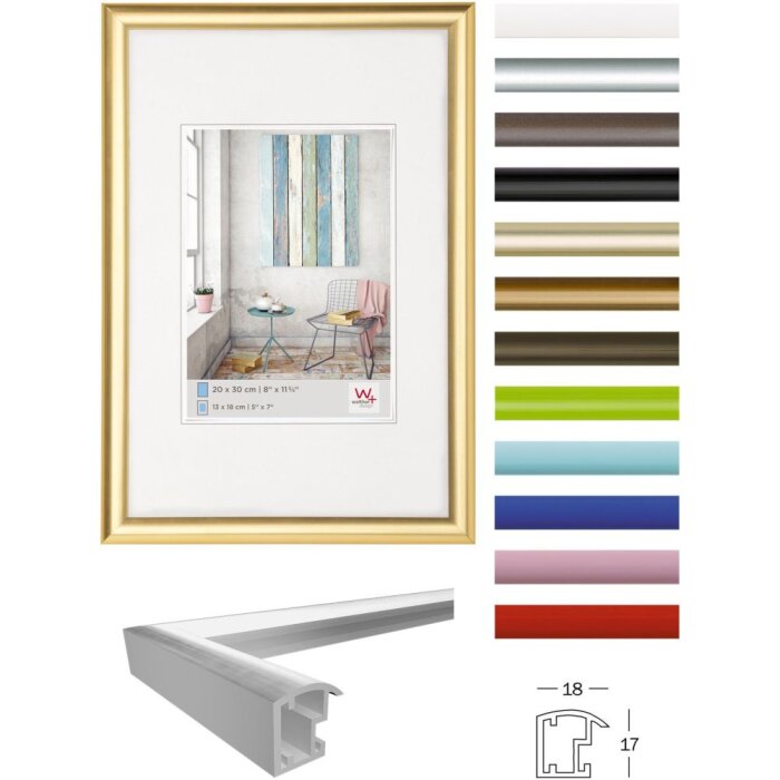 Walther Kunststoffrahmen Trendstyle viele Farben Größen 10x15 cm bis 70x100 cm