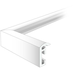 Henzo Kunststoffrahmen Napoli schmal Halbrundprofil 10x15 cm bis 70x100 cm