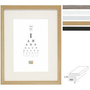 Deknudt S66K Holzrahmen Blockprofil mit Passepartout...