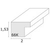 Deknudt S66K Holzrahmen Blockprofil mit Passepartout 10x15 cm bis 70x100 cm