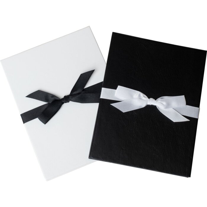 HNFD Leporello Lona Fotobuch Kunstleder 12 Fotos Schwarz Weiß 4 Formate