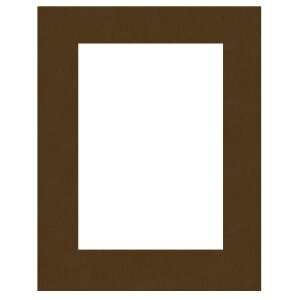 HNFD Schrägschnitt-Passepartout Caffé Braun...