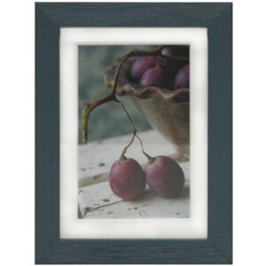 Henzo Deco Holzrahmen Blockprofil mit Passepartout 10x15 bis 40x50 cm