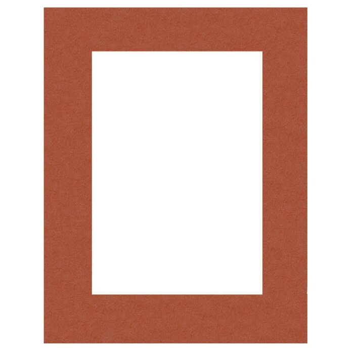 HNFD Passepartout Terra di Siena 40 Größen rotbraun