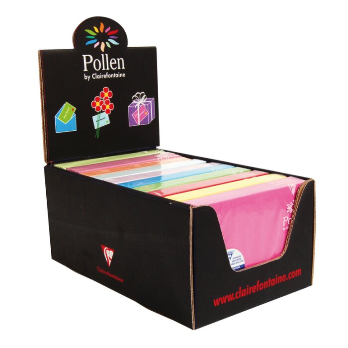 Clairefontaine Pollen Конверты 20 шт, разные цвета и размеры