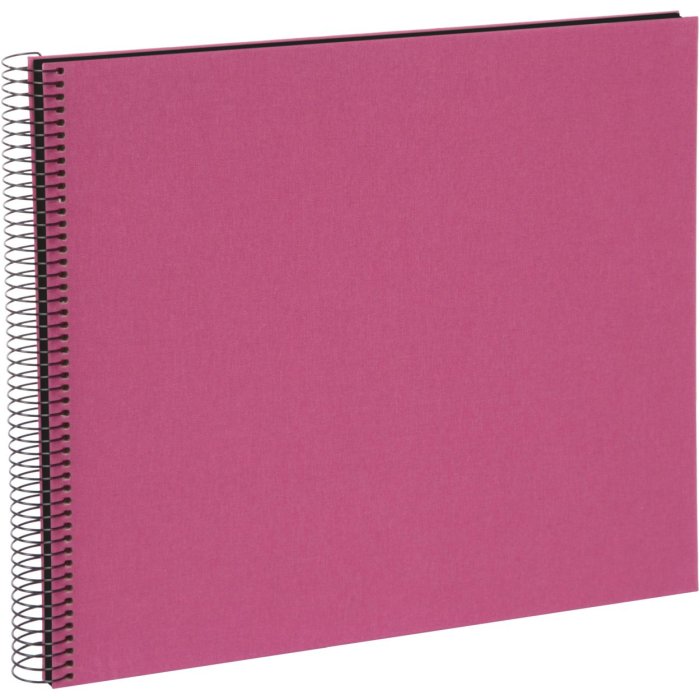 Goldbuch Spiralalbum Bella Vista fuchsia 35x30 cm 40 schwarze Seiten
