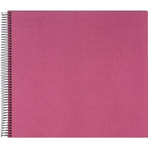 Goldbuch Spiralalbum Bella Vista fuchsia 35x30 cm 40 schwarze Seiten