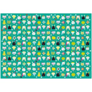 Geschenkpapier Heads up green 50x70 cm