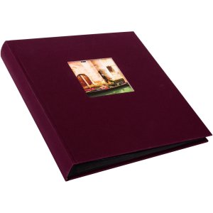 Goldbuch Fotoalbum Bella Vista 30x31 cm Bordeaux Leinen 60 schwarze Seiten