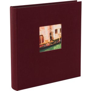 Goldbuch Fotoalbum Bella Vista 30x31 cm Bordeaux Leinen 60 schwarze Seiten