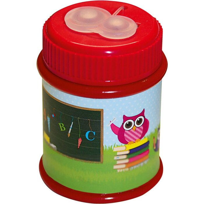 Металлический двойной карандаш-острилок Goldbuch «Сова» красный 4,5x6,5 см