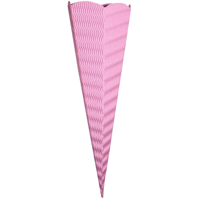 Goldbuch Bastelschultüte 3D-Colorwellpappe rosa 41 cm