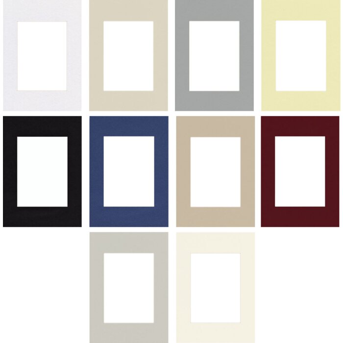 Hama Schrägschnittpassepartout rechteckig weißer Schnitt 1,4mm für Bilderrahmen