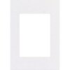 Hama Schrägschnittpassepartout rechteckig weißer Schnitt 1,4mm für Bilderrahmen