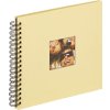 Walther Spiralalbum Fun creme 26x25 cm 40 schwarze Seiten Fotokarton