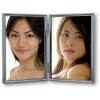 ZEP Doppelrahmen Klara versilbert Hochglanz für Fotos 7x10 10x15 13x18
