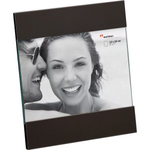 AVA Fotorahmen schwarz und silber 10x15 cm, 13x18 cm und 15x20 cm