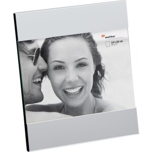 AVA Fotorahmen schwarz und silber 10x15 cm, 13x18 cm und 15x20 cm