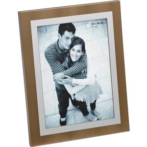 Walther Portraitrahmen Aluminium LUAN matt gebürstet Stahl Silber Champagner