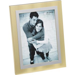 Walther Portraitrahmen Aluminium LUAN matt gebürstet Stahl Silber Champagner