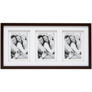 Deknudt S65KQ Galerierahmen braun für 2-6 Fotos 10x15 cm 13x18 cm 15x20 cm