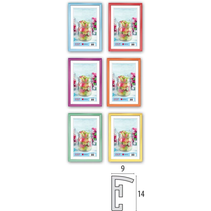 Пластиковые рамки YB в ассортименте от 10x15 см до 50x70 см