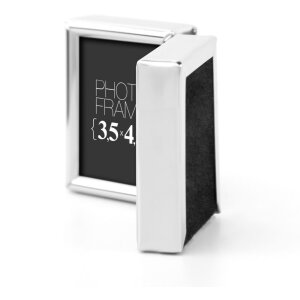 ZEP Doppel-Minirahmen 2 Bilder 3,5x4,5 cm silber glänzend