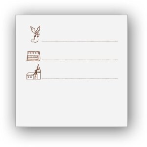 Фотоальбом ZEP MM242412 для крещения 24x24 см с пергаментной защитой