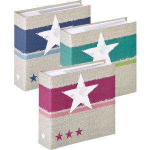 Walther Einsteckalbum Stellar rosa blau grün 9x13 10x15 11x15 13x18 cm