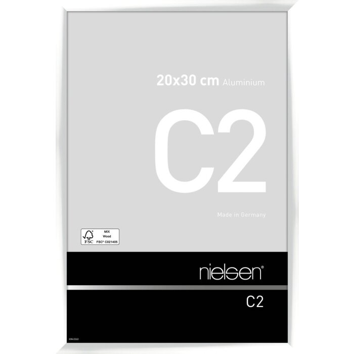 Nielsen алюминиевая рамка C2 20x30 см белая глянцевая