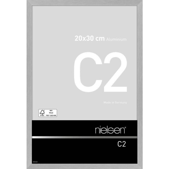 Алюминиевая рама Nielsen C2 20x30 см структура серебристый матовый