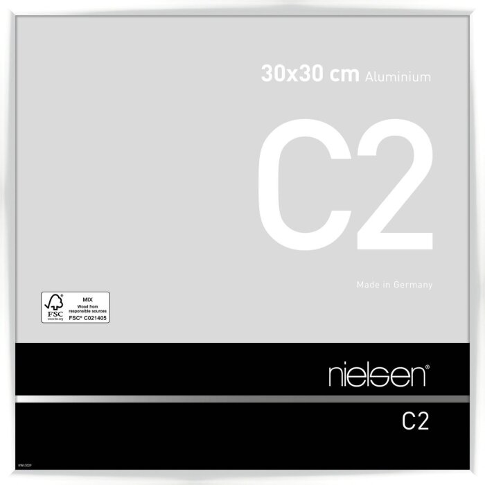Nielsen алюминиевая рамка C2 30x30 см белая глянцевая
