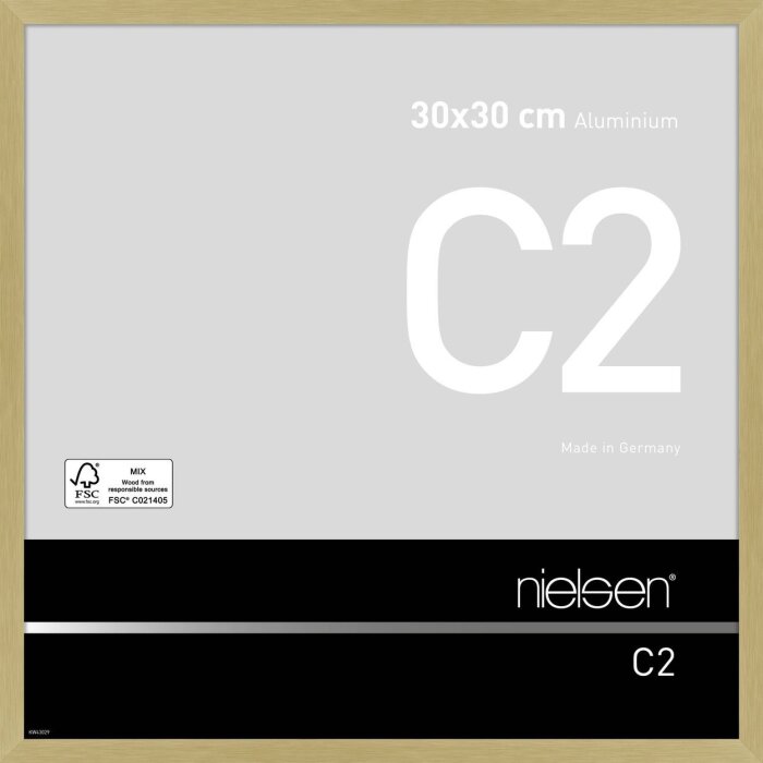 Алюминиевая рама Nielsen C2 30x30 см текстурированное золото матовое