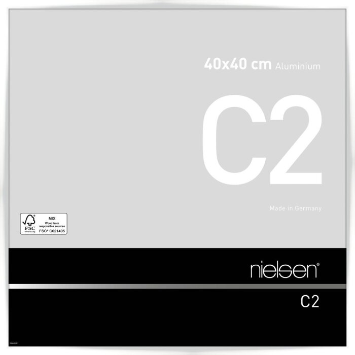 Nielsen алюминиевая рамка C2 40x40 см белая глянцевая