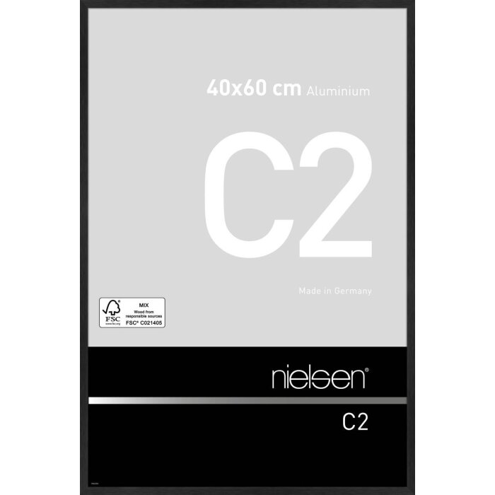 Nielsen алюминиевая рама C2 40x60 см черная матовая