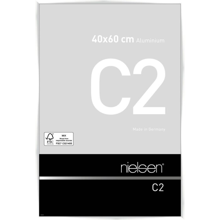 Nielsen алюминиевая рамка C2 40x60 см белая глянцевая