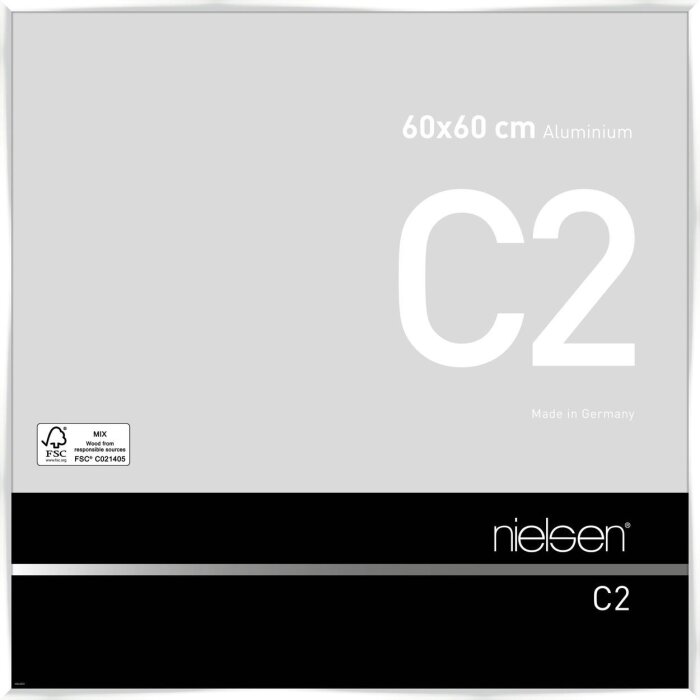 Nielsen алюминиевая рамка C2 60x60 см белая глянцевая
