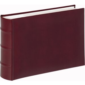 Walther Leder Einsteckalbum Classic 10x15 cm 15x20 cm Weinrot Schwarz