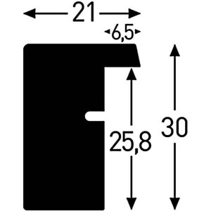 Деревянная рамка Apollon 24x30 см белая