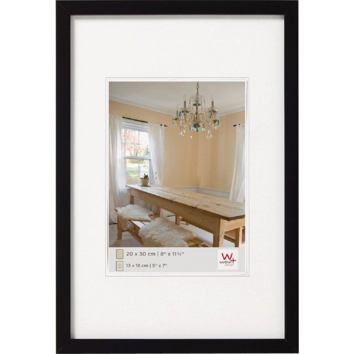 Деревянная рамка Walther Перец 29,7x42 см черная DIN A3