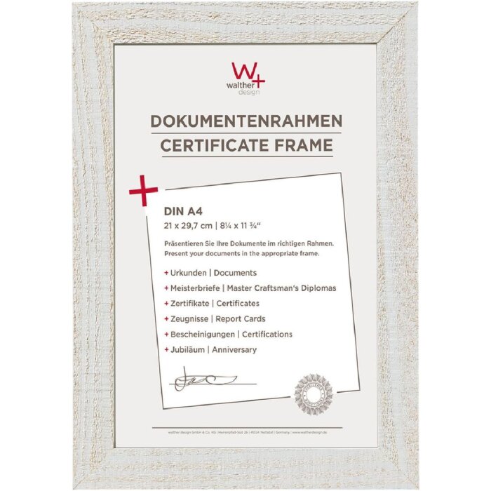 Рамка для сертификата A4 Home polar white