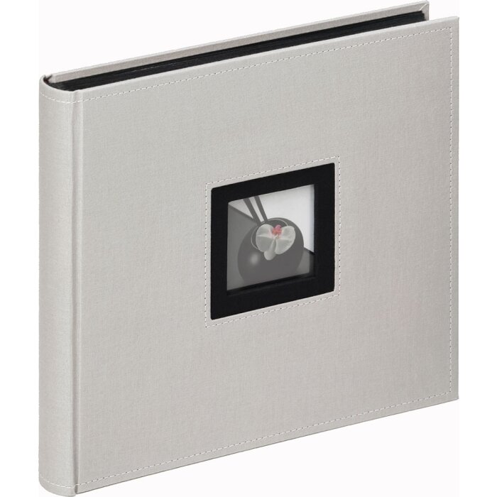 Walther Fotoalbum Black White Leinen 50 Seiten Schwarz 26x25 cm oder 30x30 cm