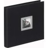 Walther Fotoalbum Black White Leinen 50 Seiten Schwarz 26x25 cm oder 30x30 cm