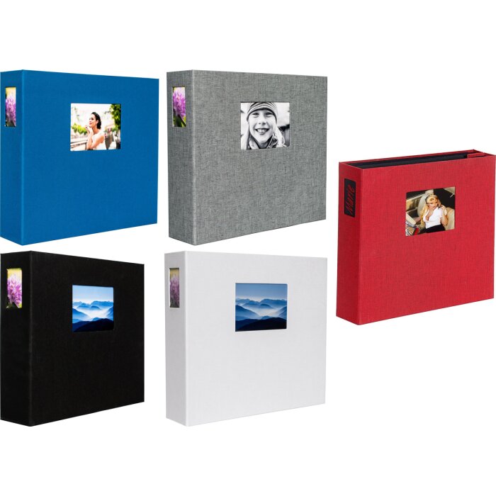 Фотоальбом HNFD LONA linen 1000 фотографий 34,5x33 см 168 черных страниц