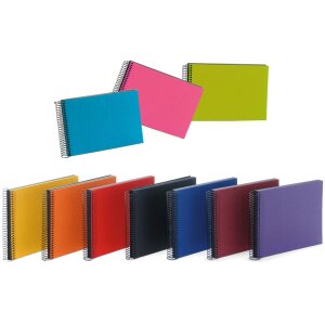 Goldbuch Spiralalbum Bella Vista 24x17 cm Leinen 40 weiße oder schwarze Seiten