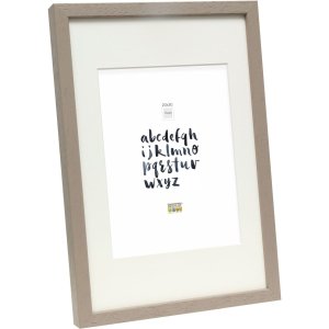 Deknudt Holzrahmen S223K 18x24 cm taupe mit Passepartout